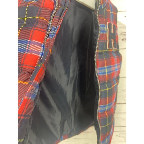 Tommy Hilfiger Colorful Plaid Full Zip‎ Varsity Puffer Vest Size 24 Months - Picture 3 of 7